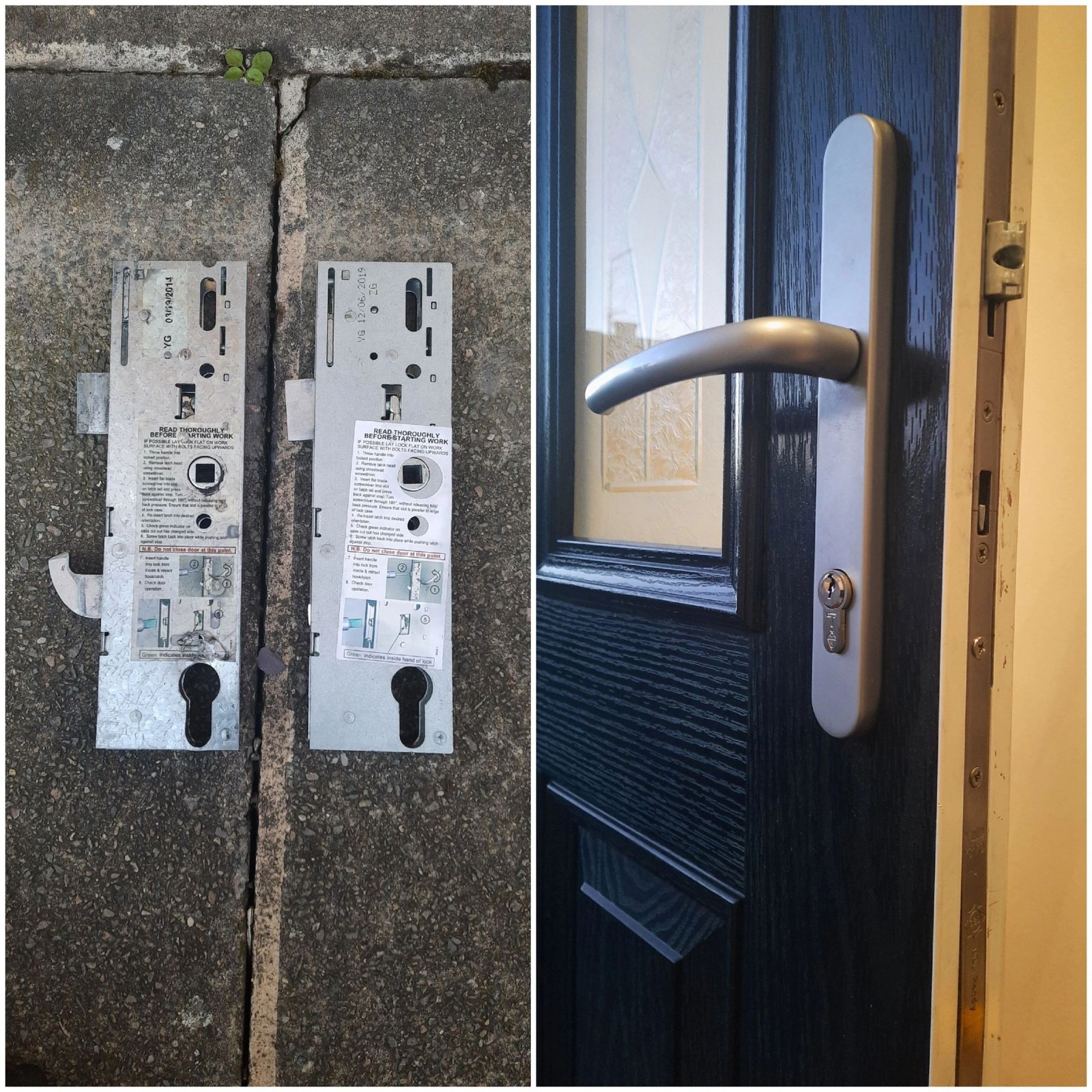 multipoint gearbox and British Standard thumb-turn lock upgrade in Ashford
