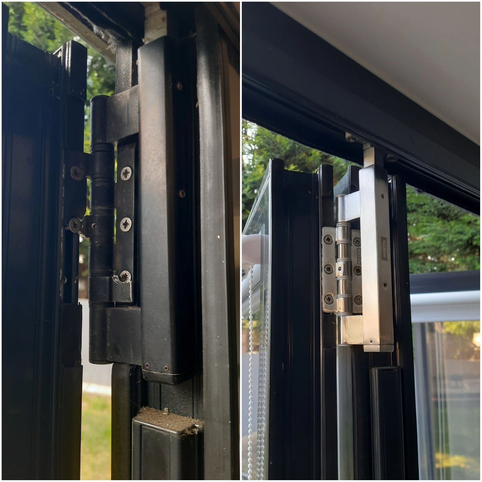 aluminium bi-fold door roller hinge repair in Walton-on-Thames
