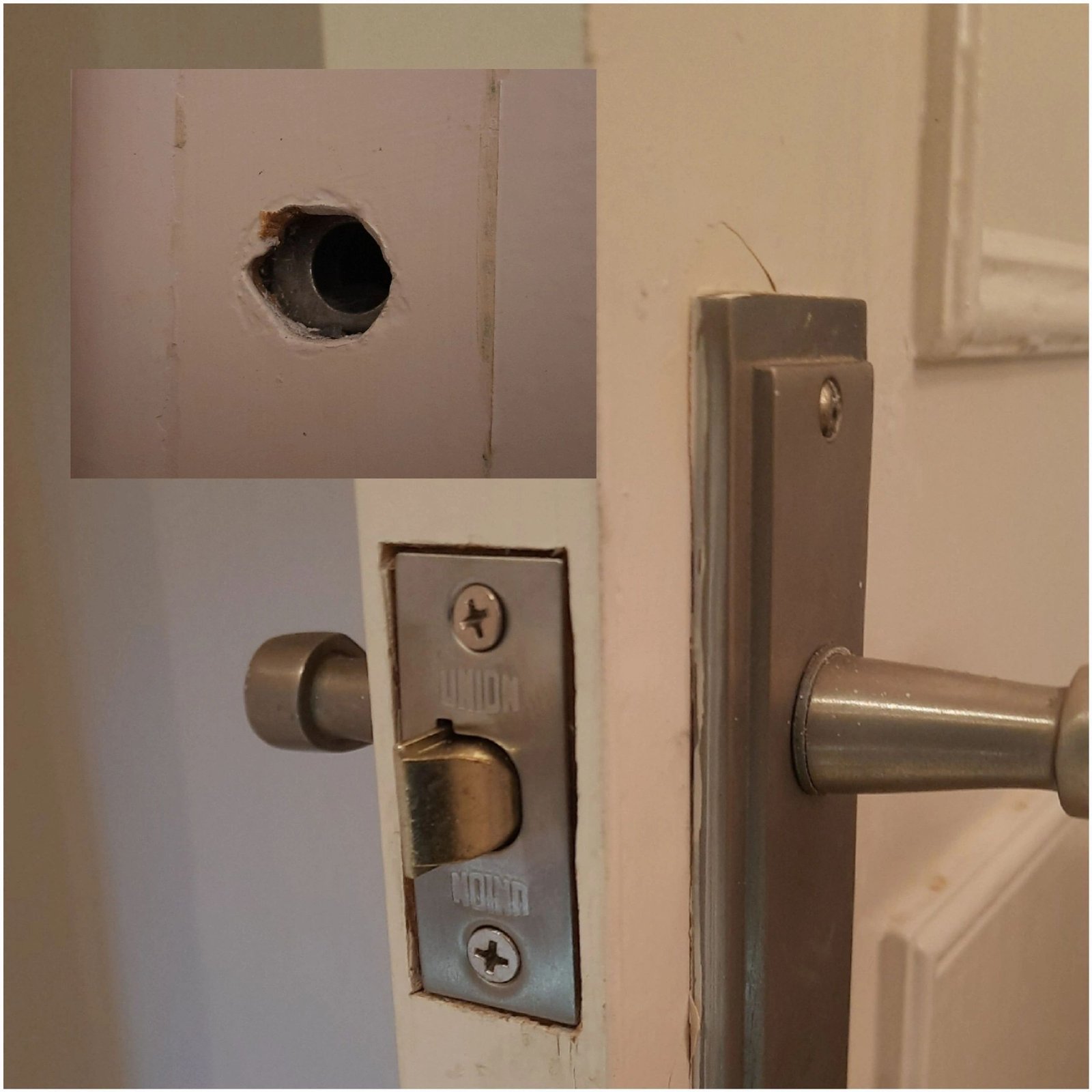 Broken bathroom door latch replaced in Chiswick