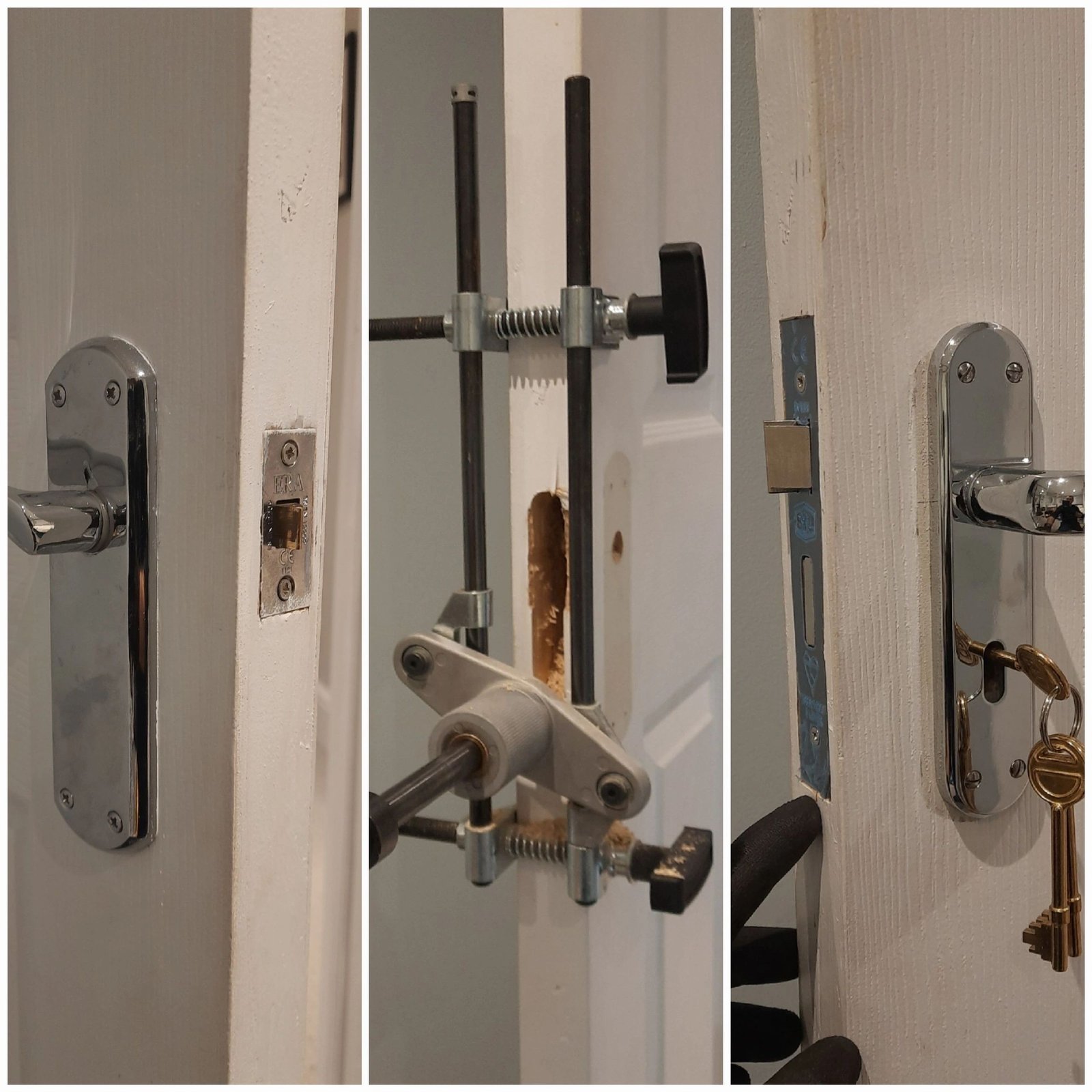 Bedroom door lock installation on fire-rated doors in Sunbury-on-Thames