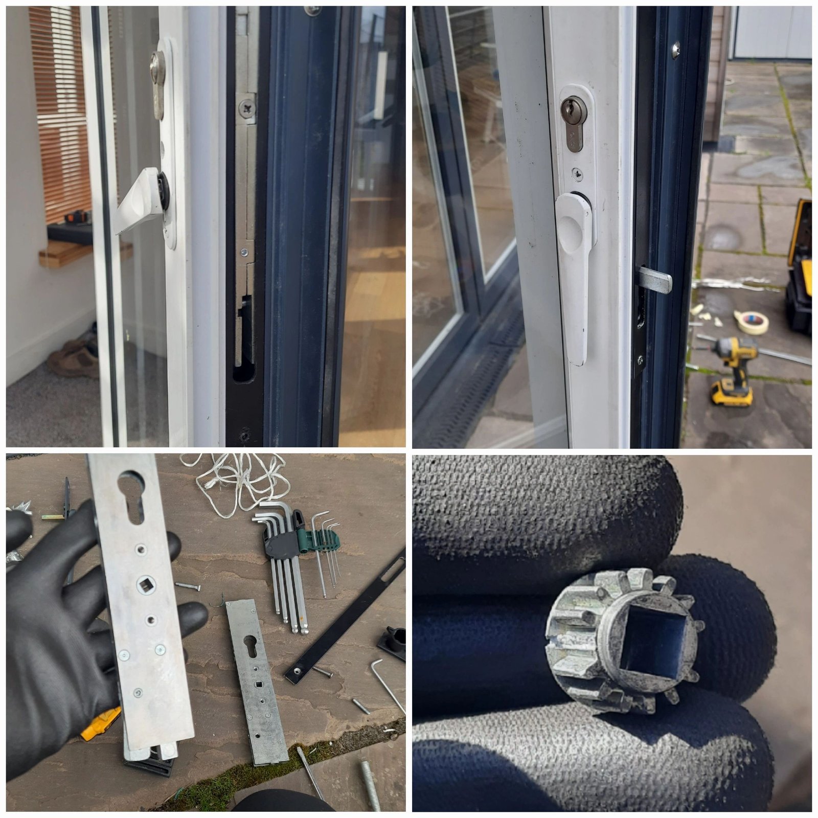 Bi-fold door multipoint centre case replacement in Hampton