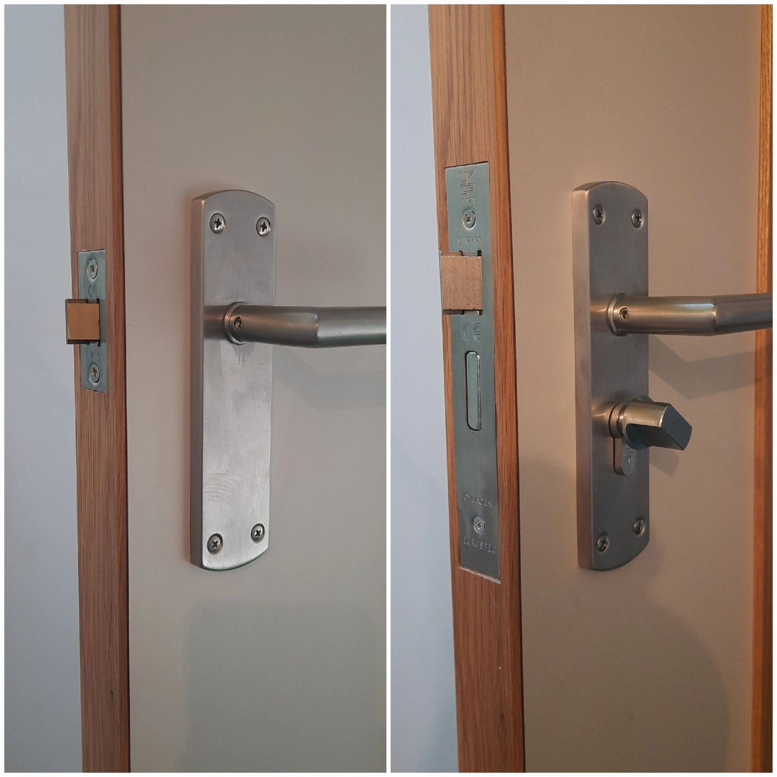 Fire door lock and matching hardware installed in Twickenham