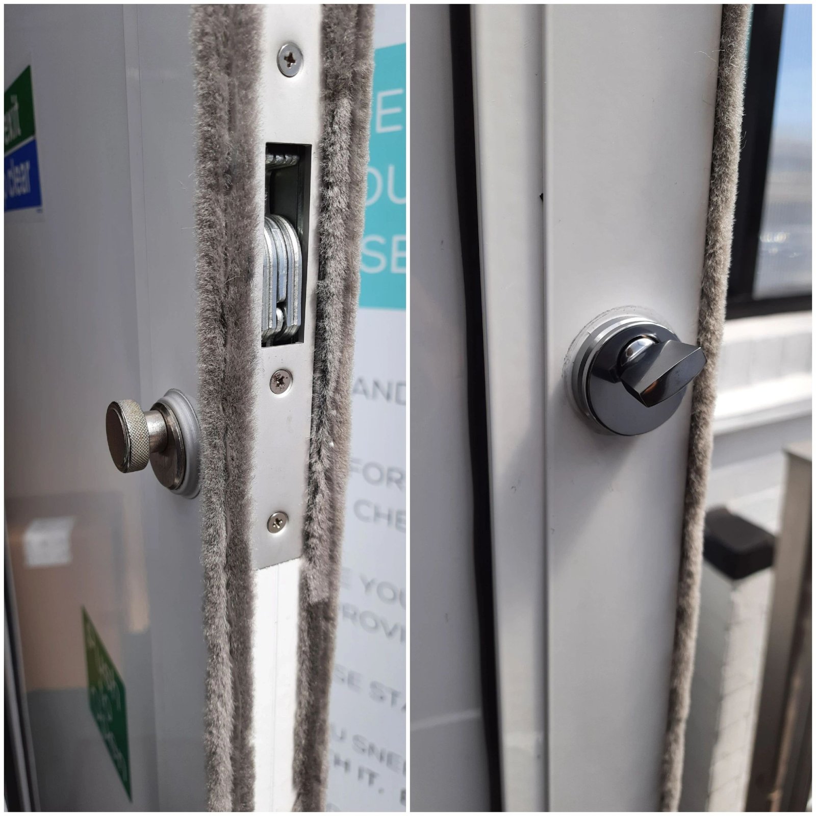 Fire exit door thumb-turn lock replacement in Staines