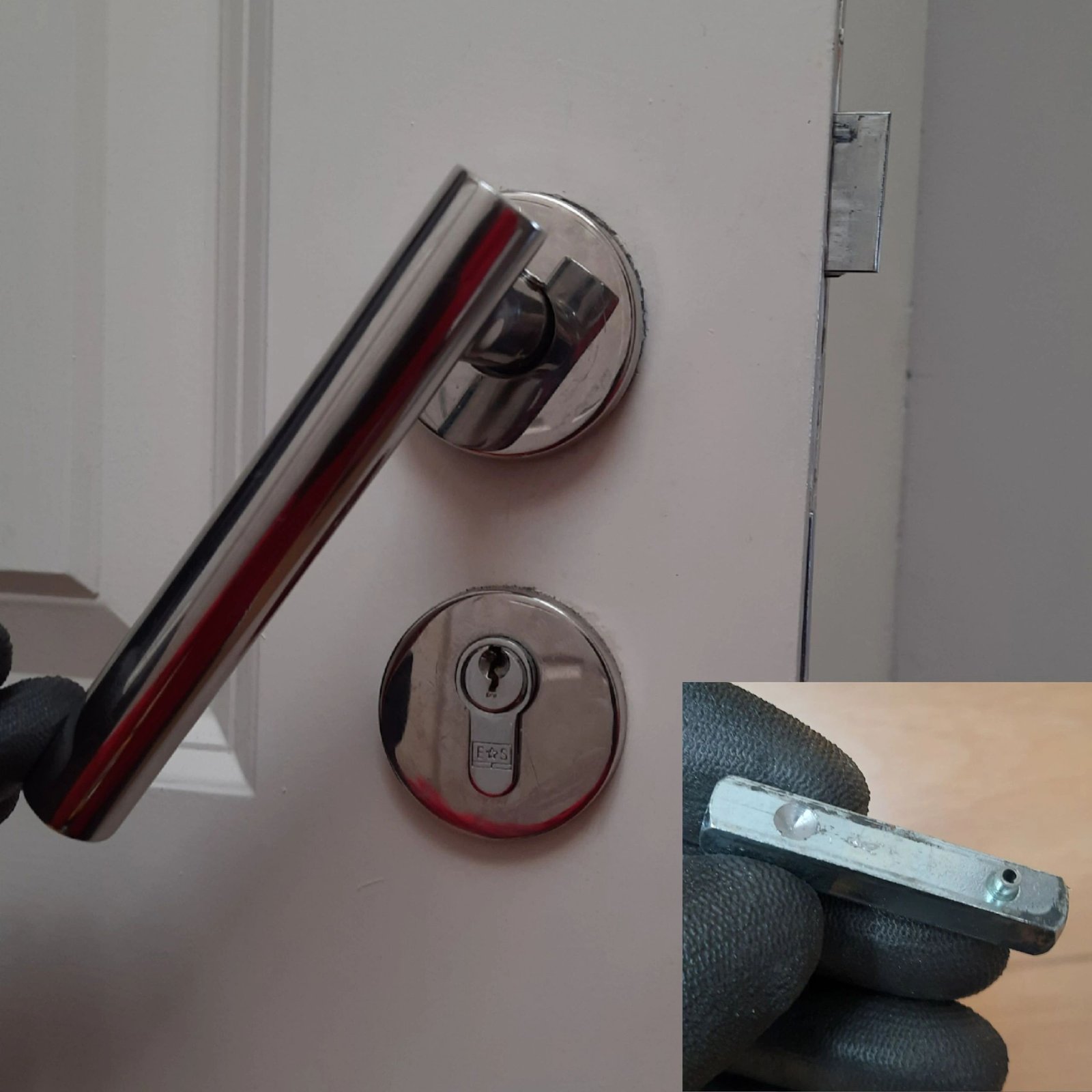 Front door handle spindle repair in Ashford