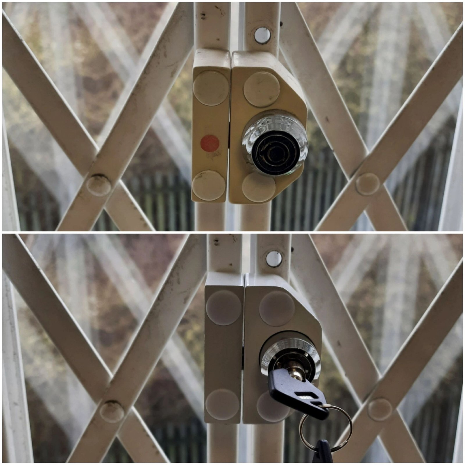 Keyed-alike window grille locks replaced in Ashford