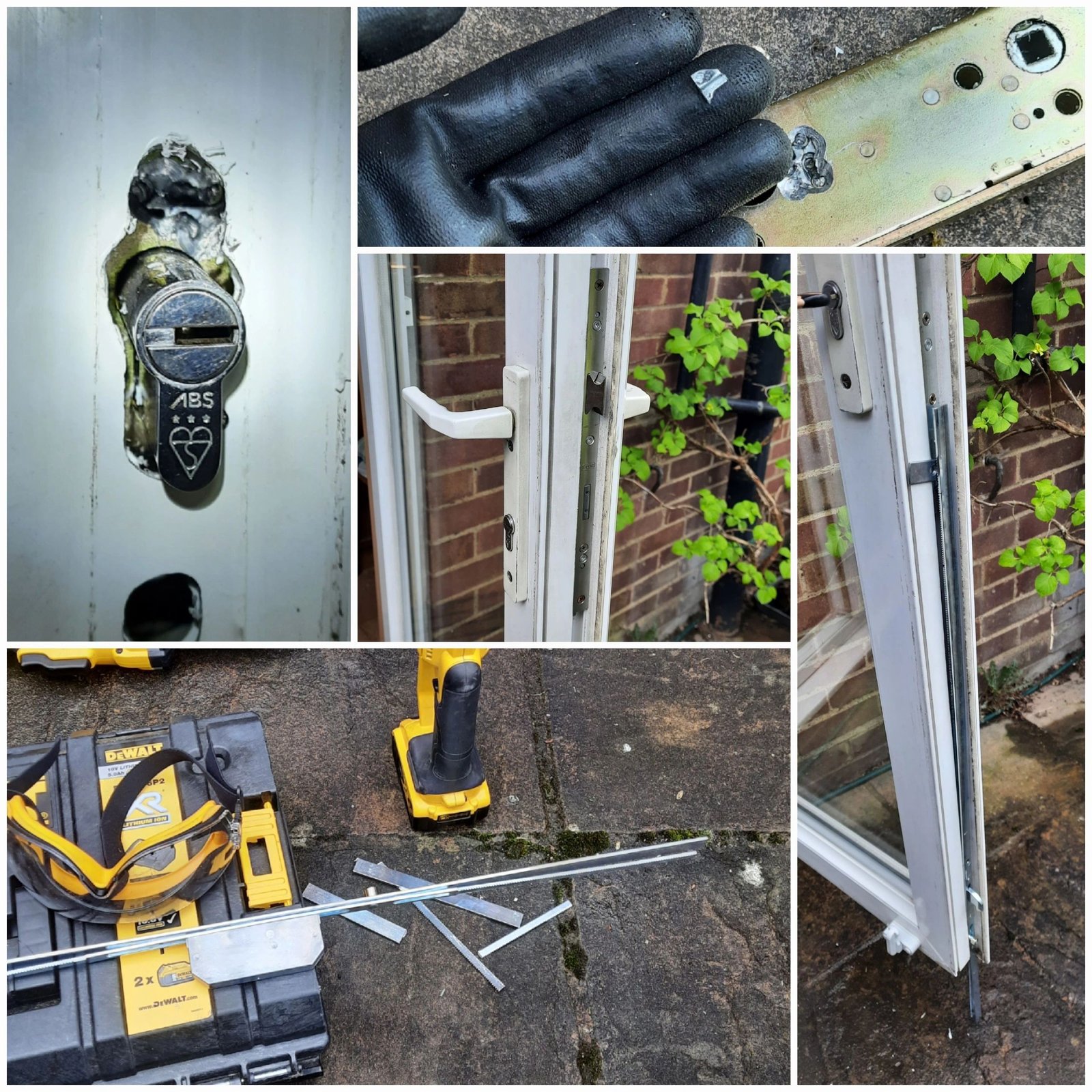 Obsolete patio door multipoint mechanism replaced in Ashford