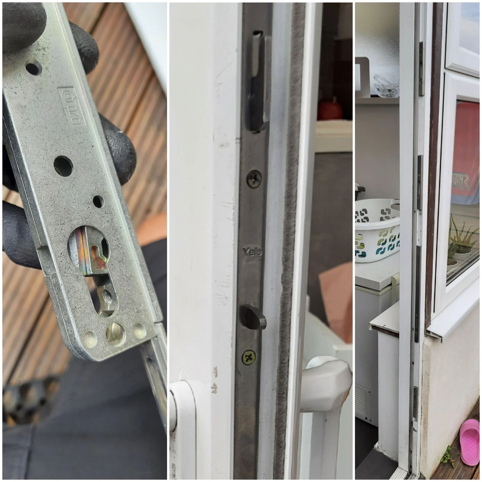 Patio sliding door lock replacement and keep adjustment in Croydon