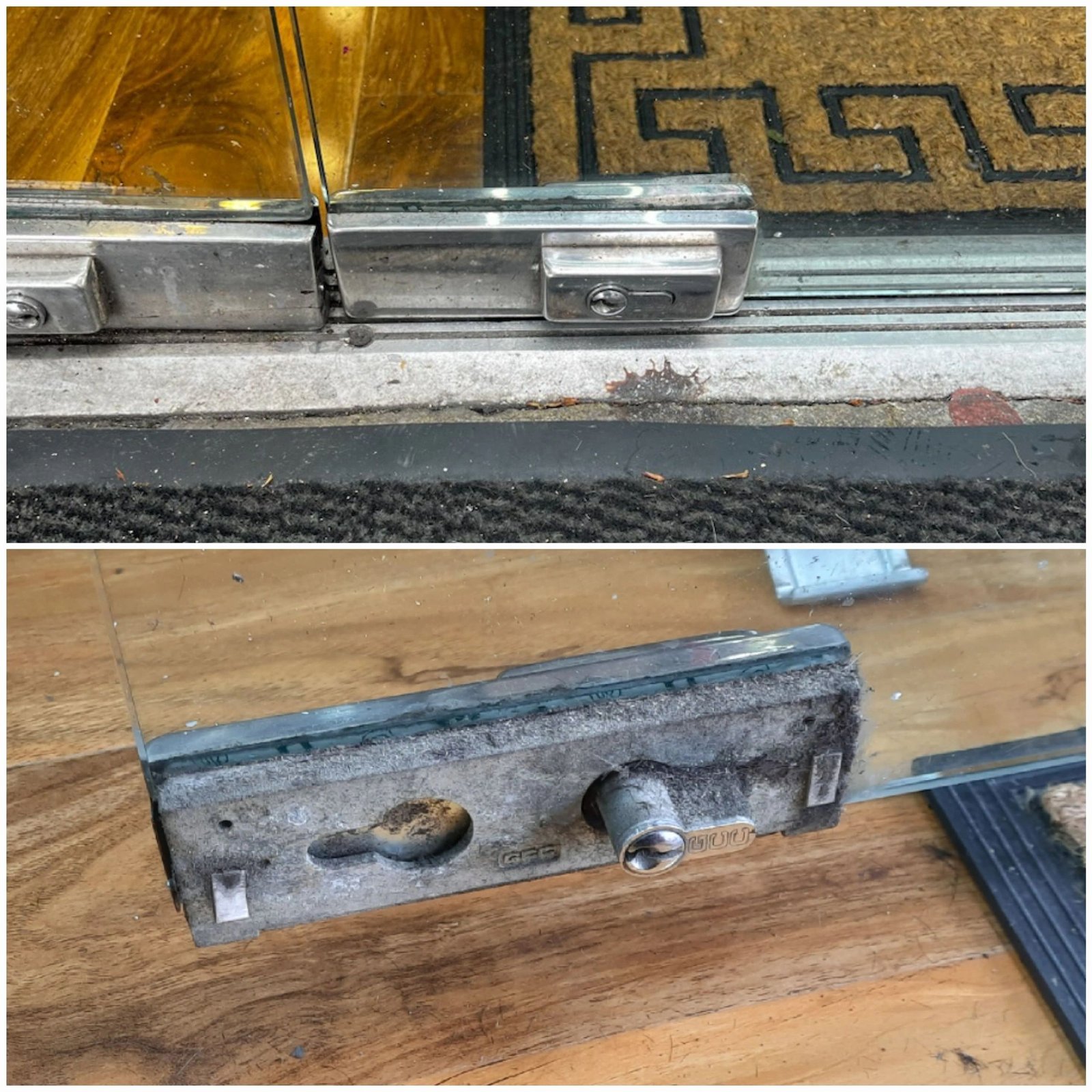Shop glass door adjustment and lock replacement in Hounslow