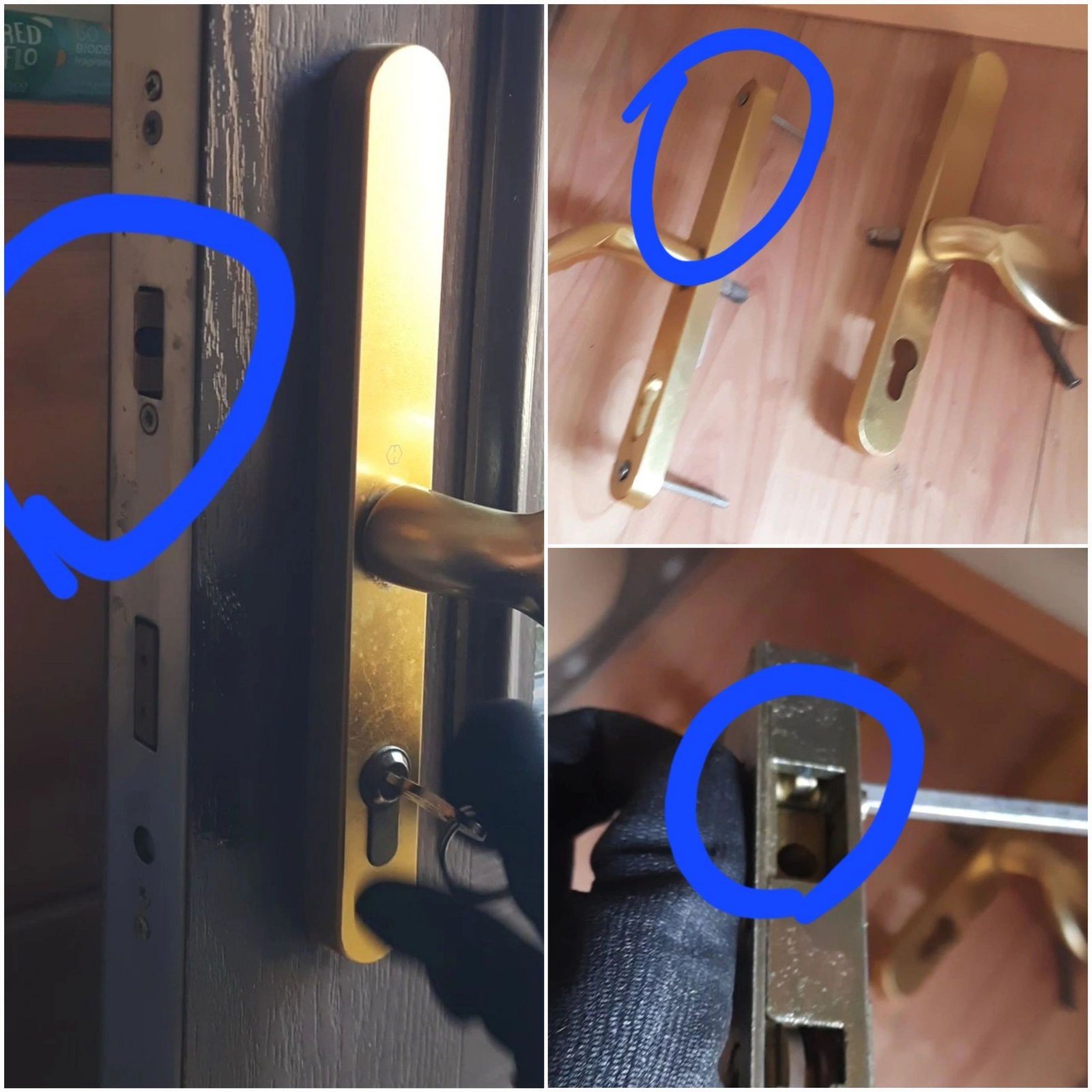 uPVC front door latch fault in Hampton