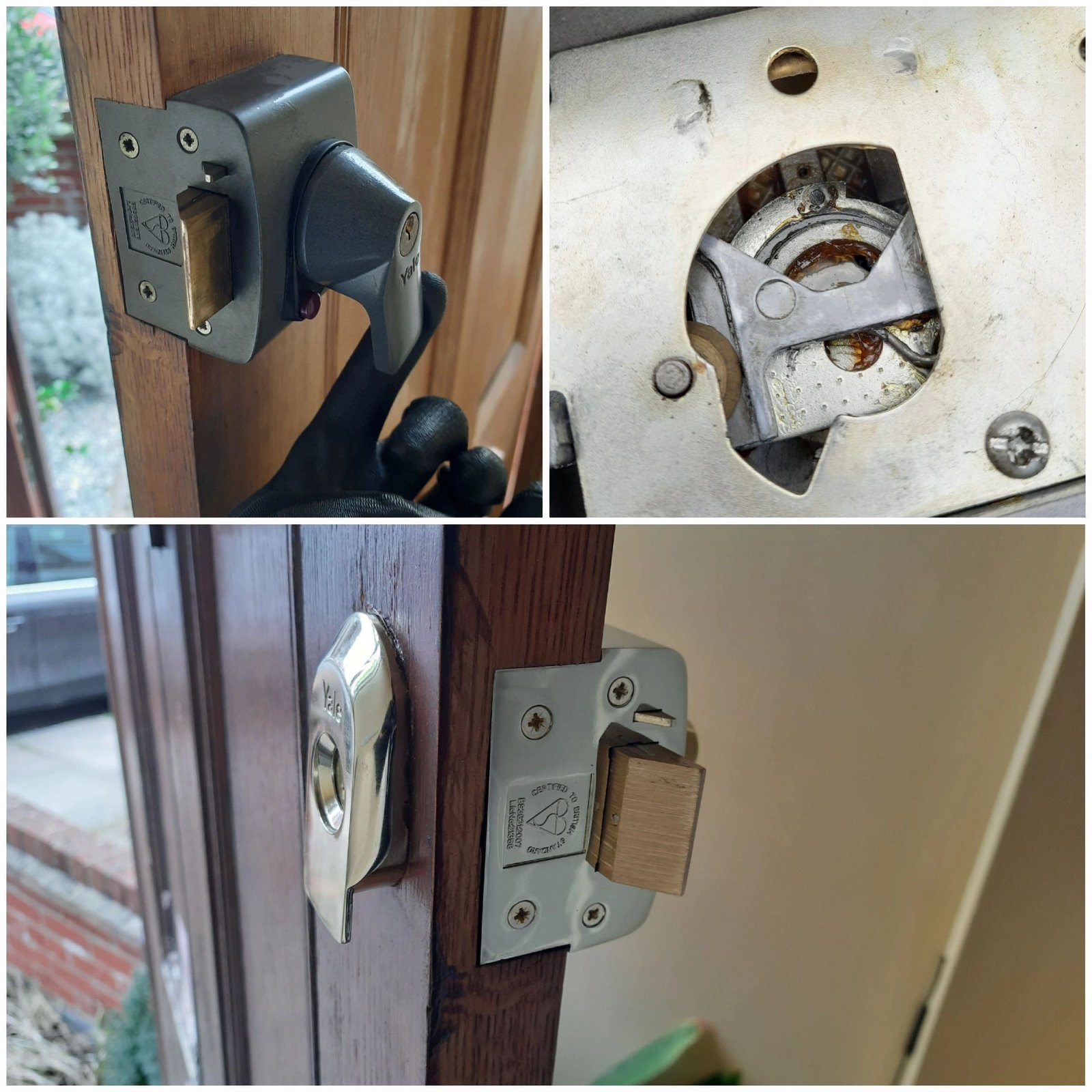Failed Yale nightlatch replaced in Ashford